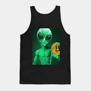 Alien Bitcoin Collectors Martian Invasion Tank Top